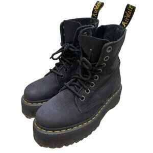 Dr. Martens Jadon III 8-Eye Platform Boots Charcoal tumbled Nubuck Women’s 6